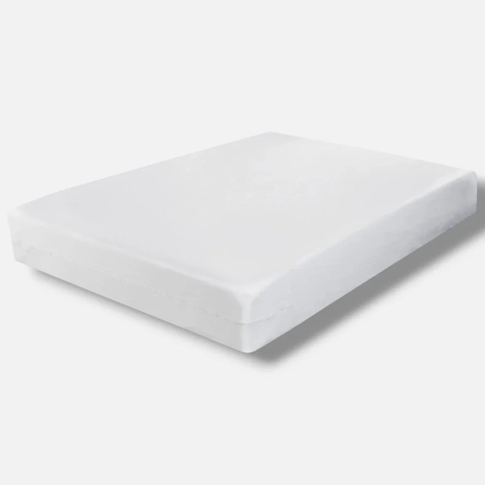Fresh Ideas White Fitted Waterproof Vinyl Fitted Mattress Protector, Queen Size